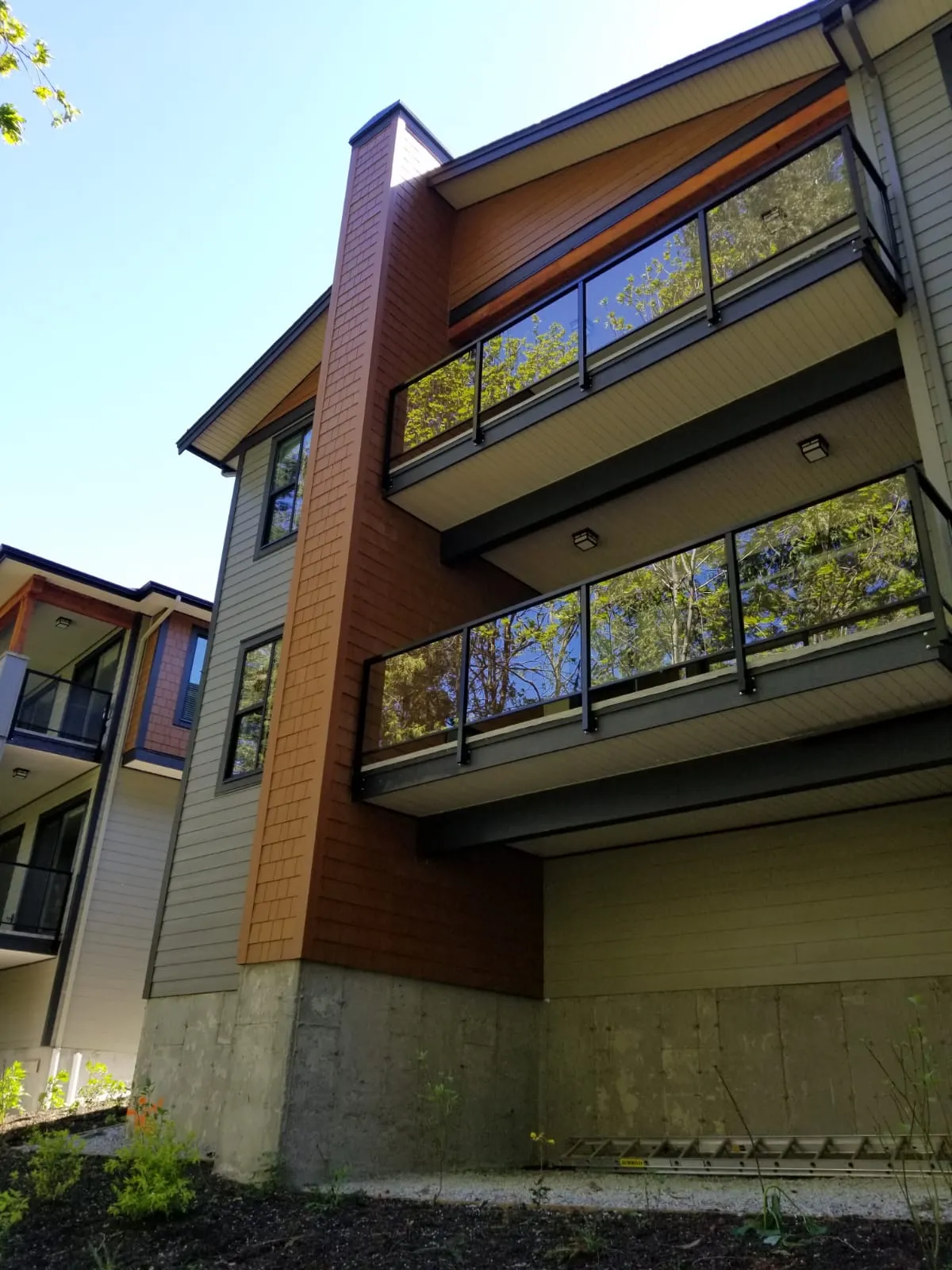 Facade upgrade and exterior cladding detail
