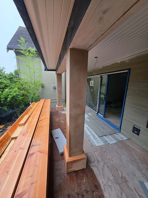 Facade upgrade and exterior cladding detail
